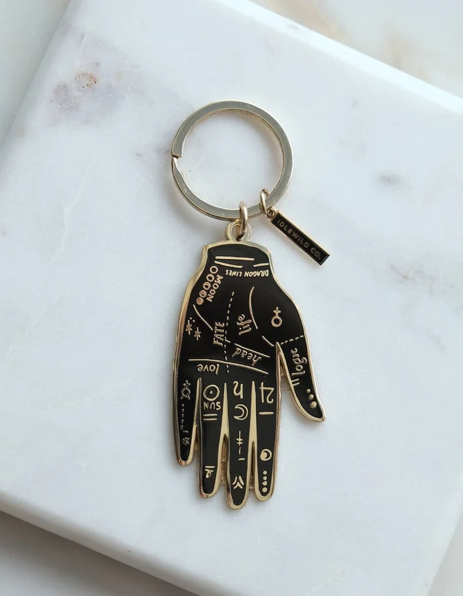 Palmistry Enamel Keychain