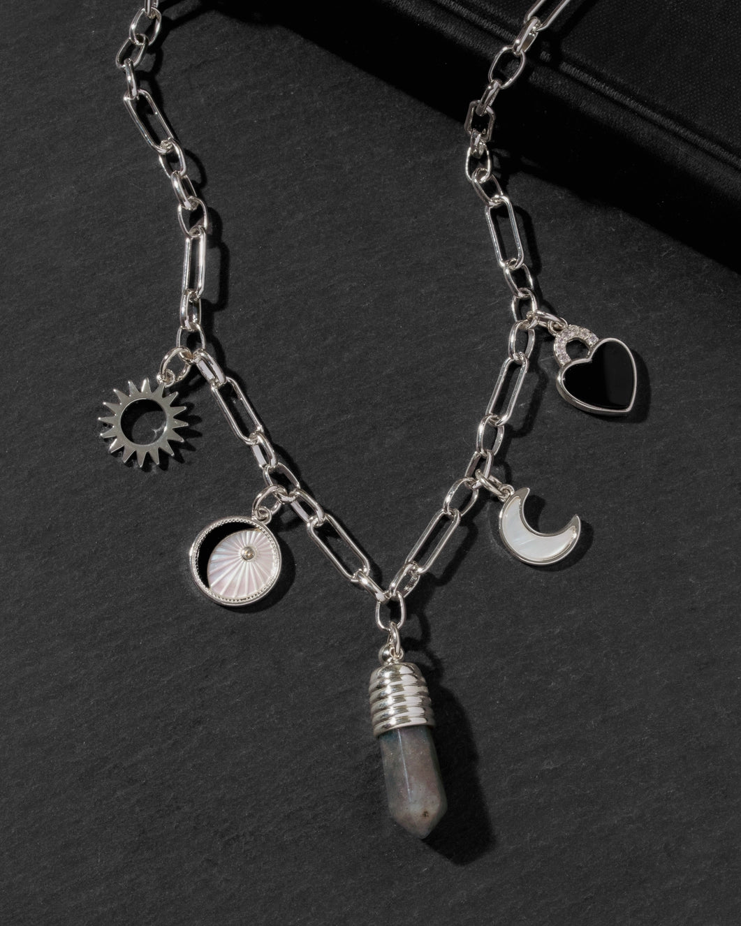 Labradorite Love Charm Necklace