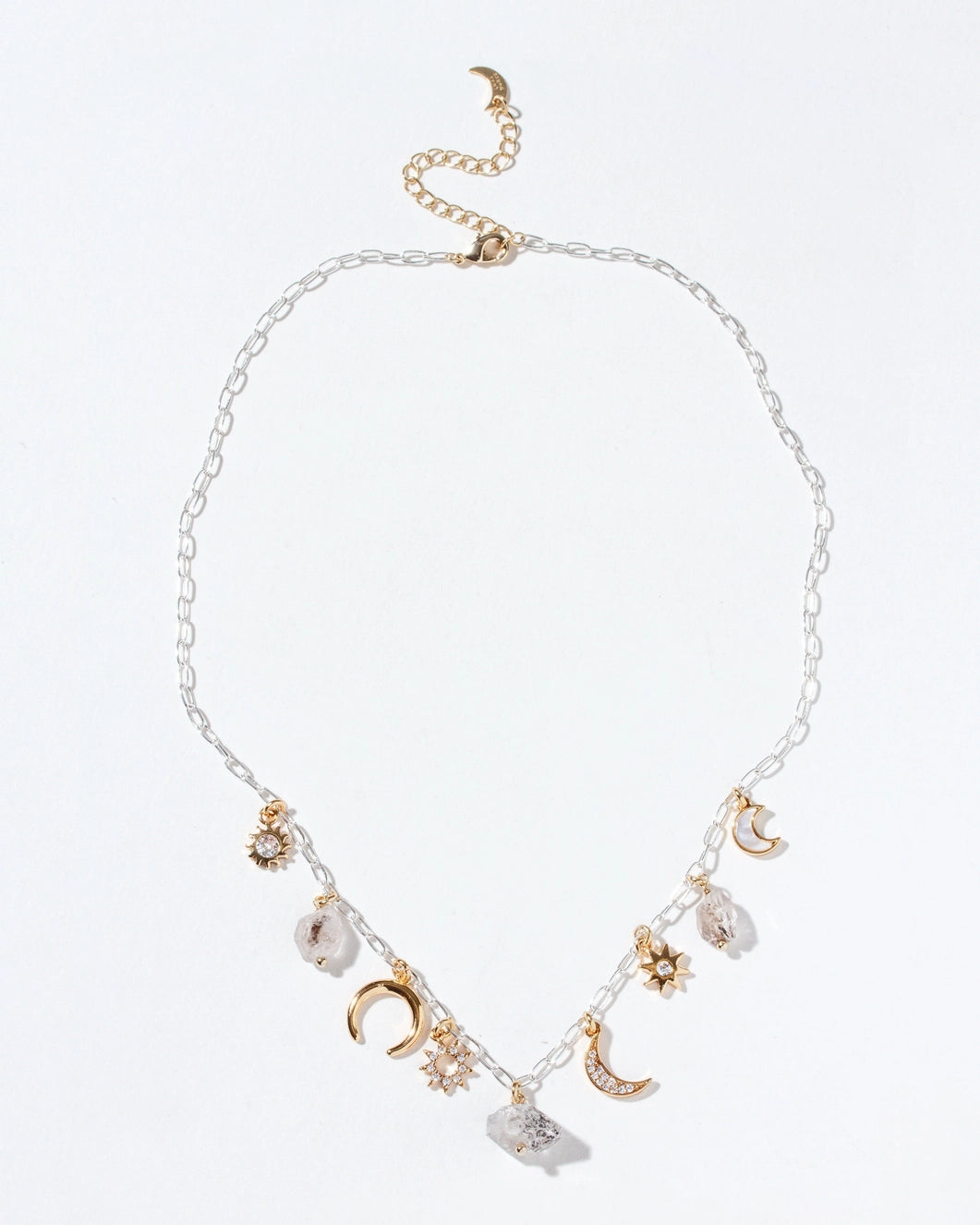 Herkimer Horizon Charm Necklace