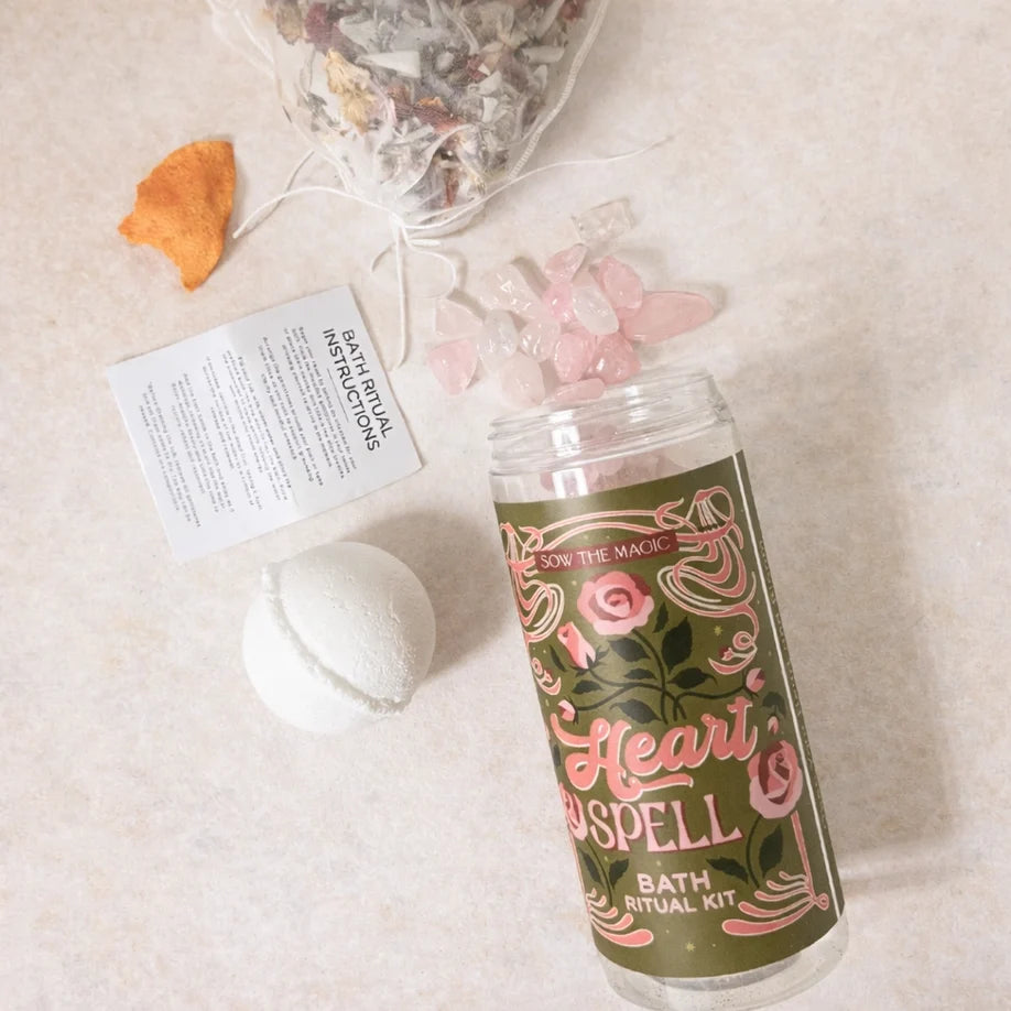 Heartspell Bath Ritual Kit with Rose Quartz