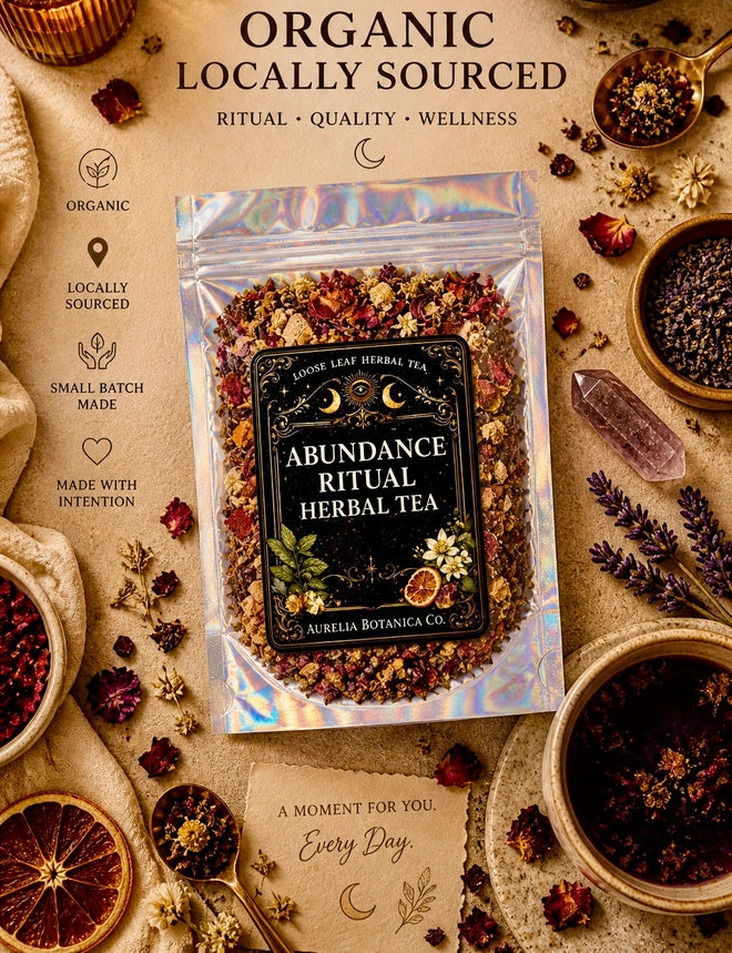 Abundance Ritual Herbal Tea | Loose Leaf Botanical Tea | 1 oz Pouch