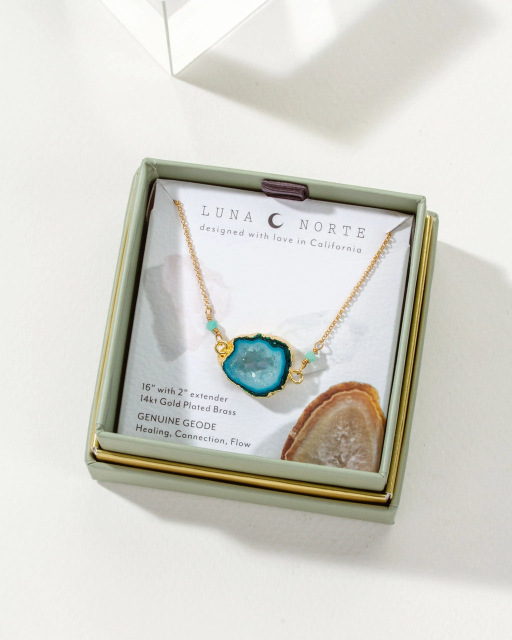 Earthly Geode Necklace | Agate