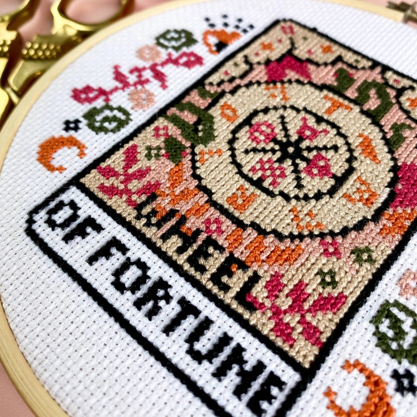 The Wheel of Fortune Tarot | Card Cross Stitch Kit