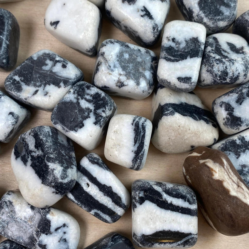 Zebra Jasper Tumbled Stone