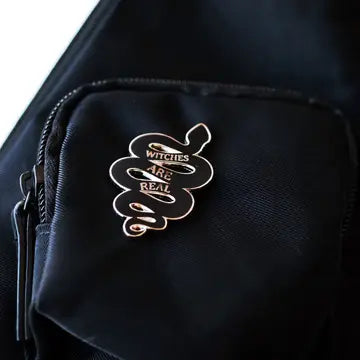 Witches Are Real Snake Pin