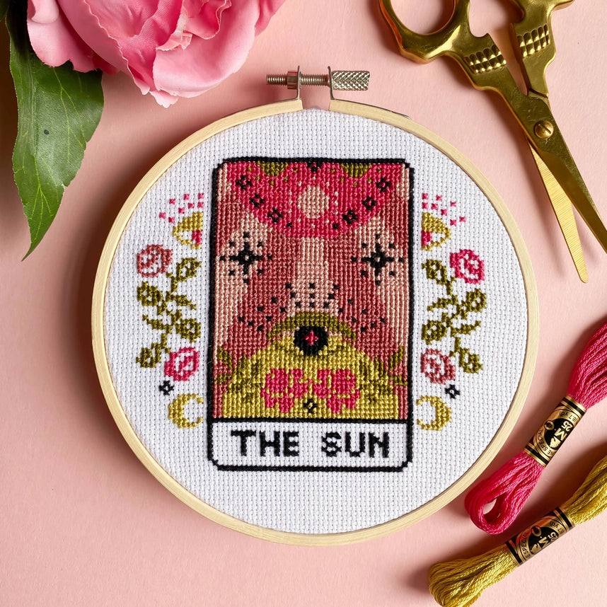 The Sun Tarot Card | Cross Stitch Kit