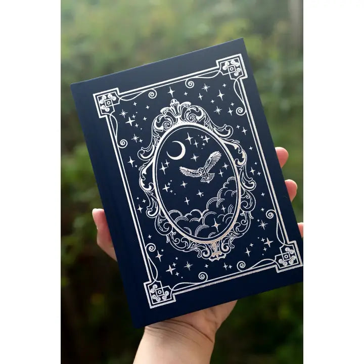 Moonlit Flight Linen Notebook