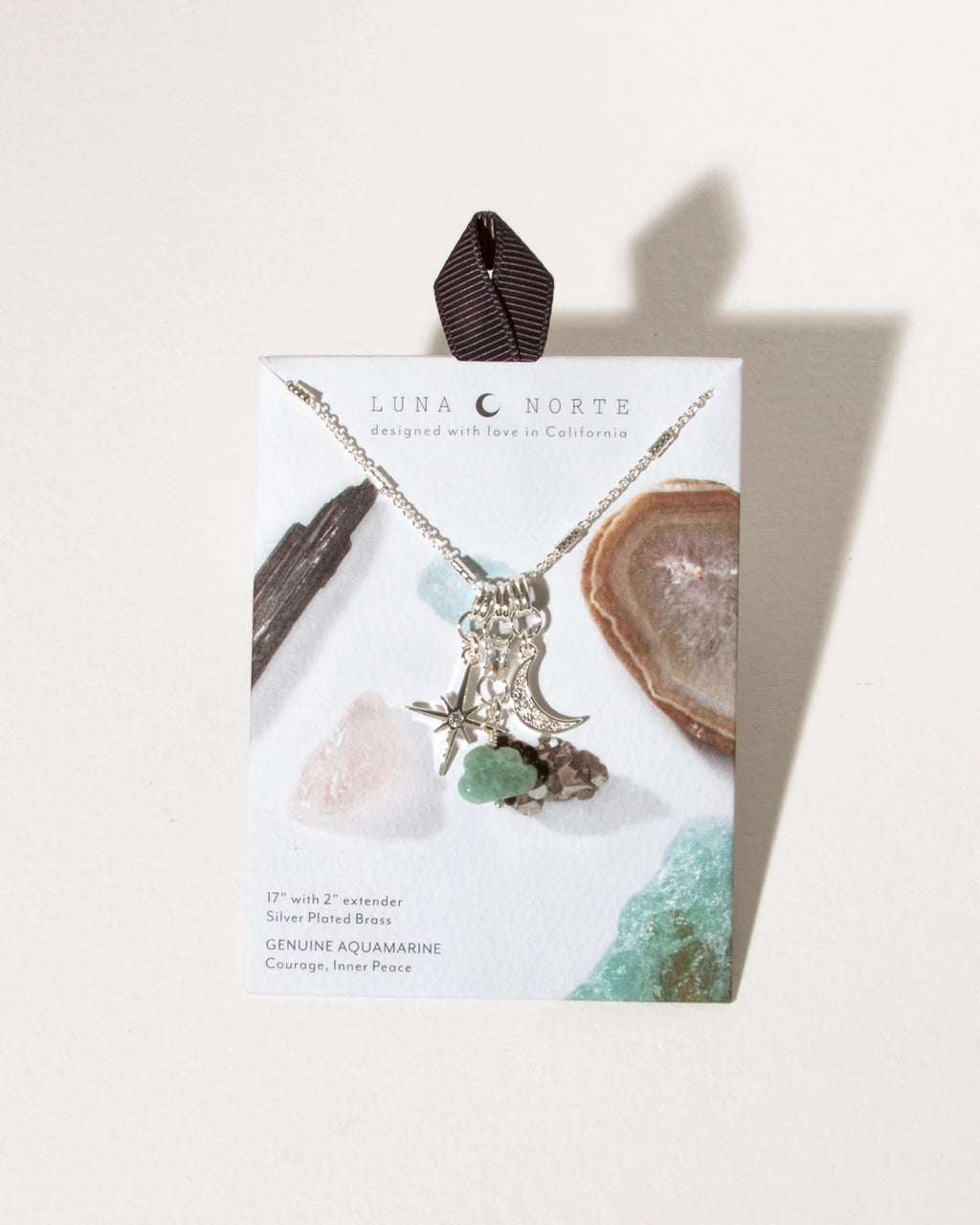 Cloud Nine Charm Necklace | Aquamarine