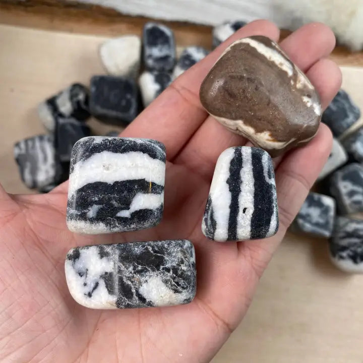Zebra Jasper Tumbled Stone