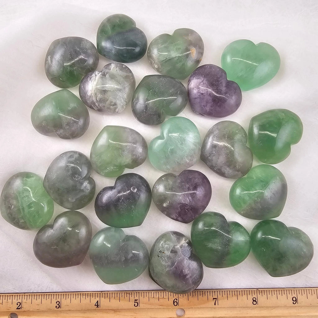 Green Fluorite Heart