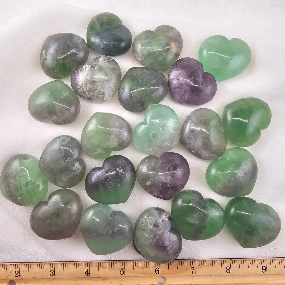 Green Fluorite Heart