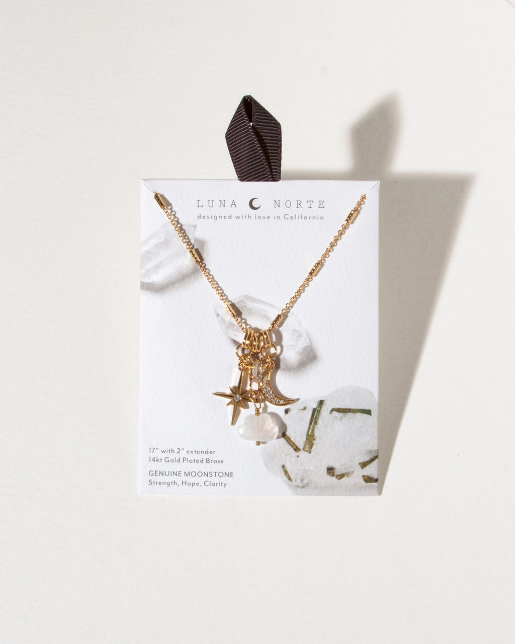 Cloud Nine Charm Necklace | Moonstone
