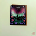 Aurora Joy Holiday Card Tree Star Northern Light Christmas