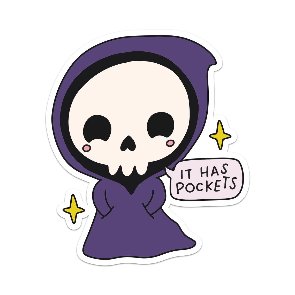 It Has Pockets | Vinyl Sticker