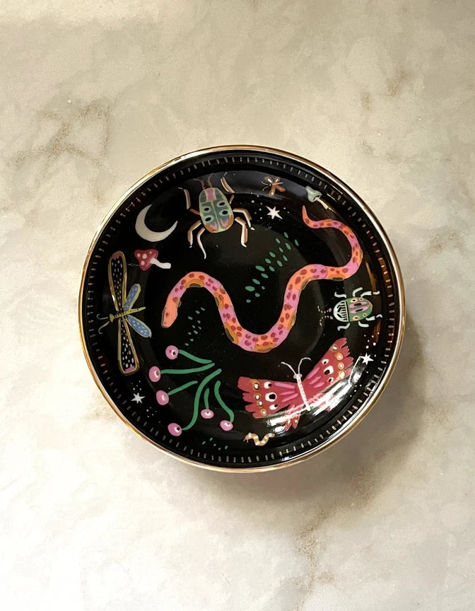 Porcelain Trinket Dish | Midnight Soil
