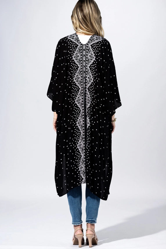 Starlit Chevron Kimono