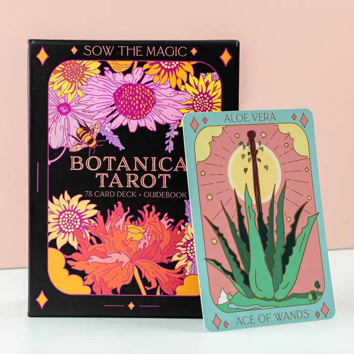 Botanical Tarot Deck + Guidebook By: Sow the Magic