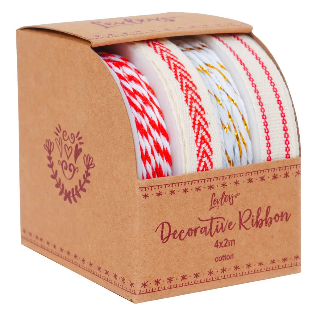 Vintage Folk Art Ribbon Set 4pcs