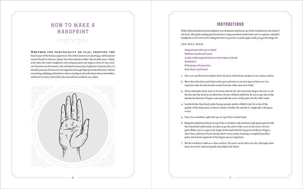 Handful of Stars: Palmistry Guidebook and Hand-Printing Kit