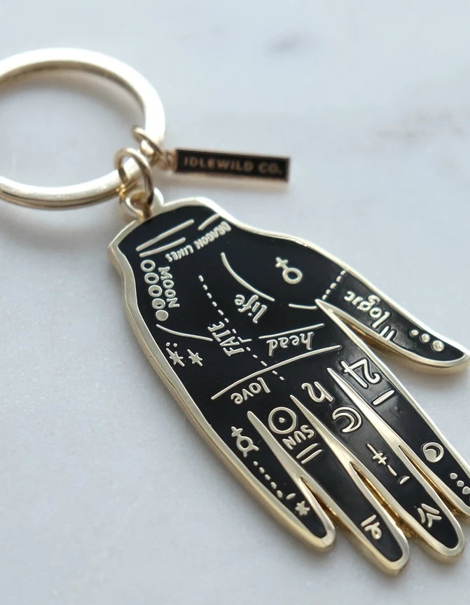 Palmistry Enamel Keychain