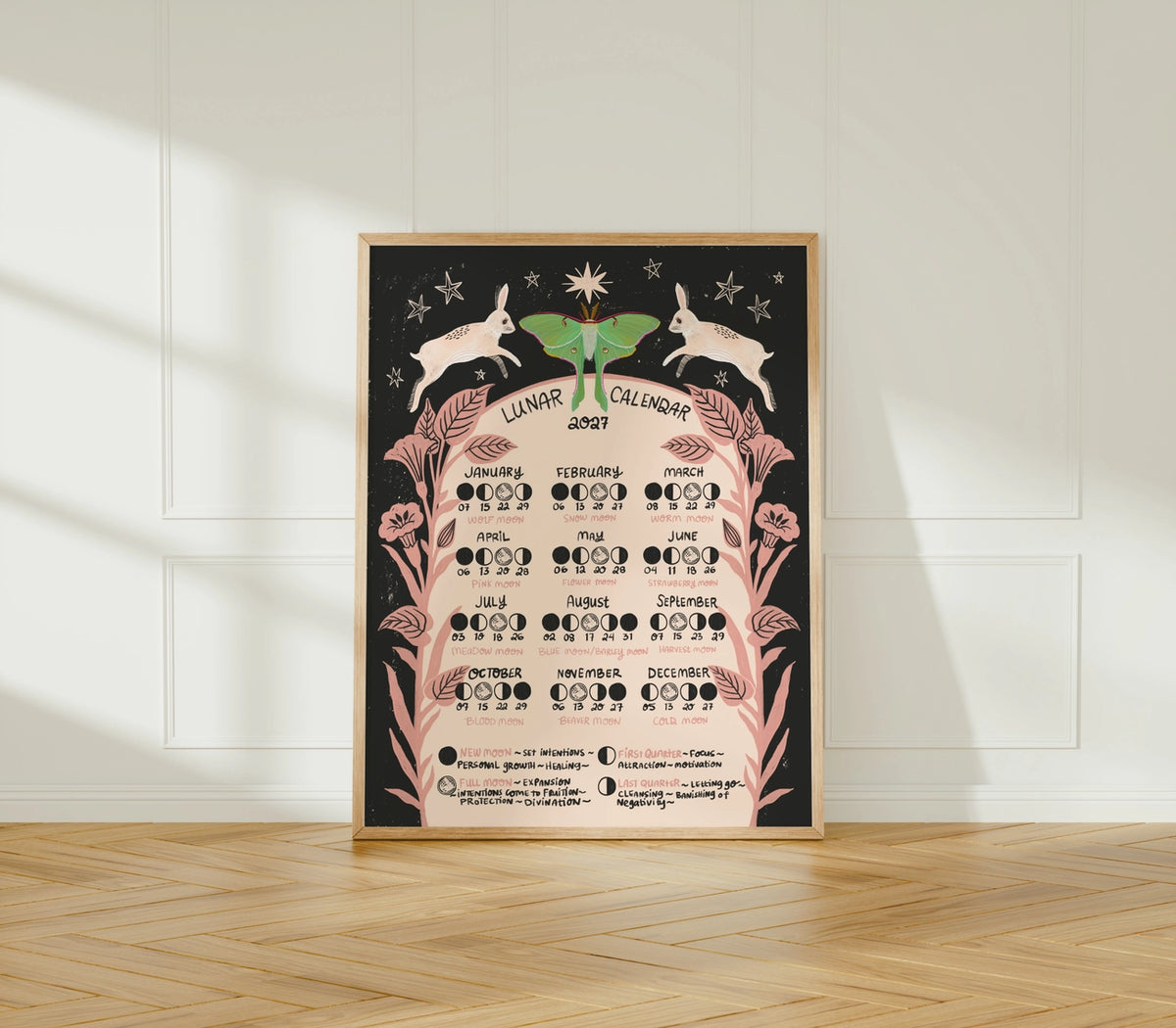 2027 Lunar Calendar - Moon Phases