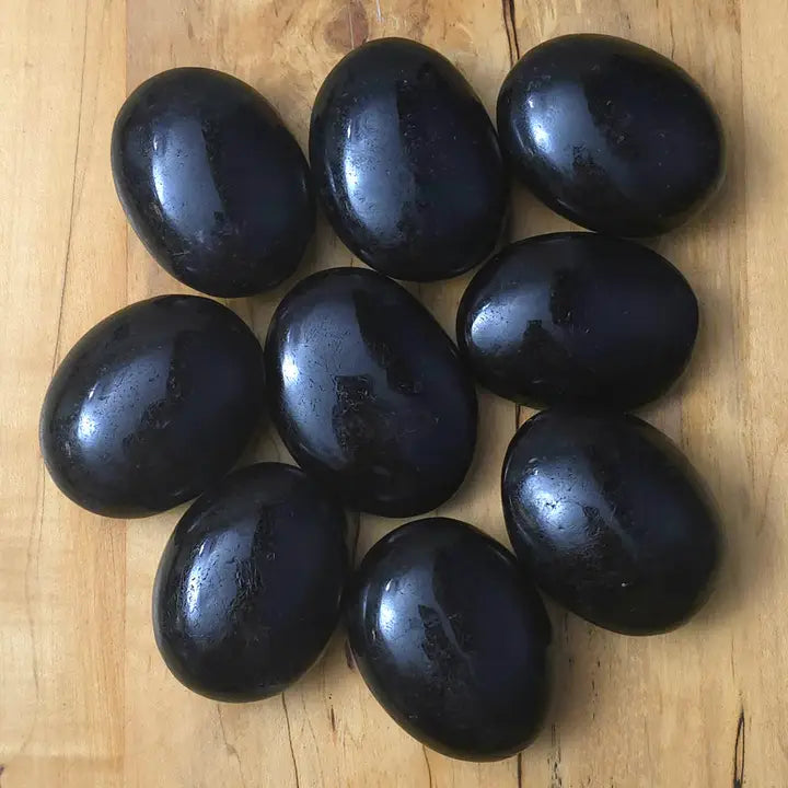 Black Tourmaline Palm Stone