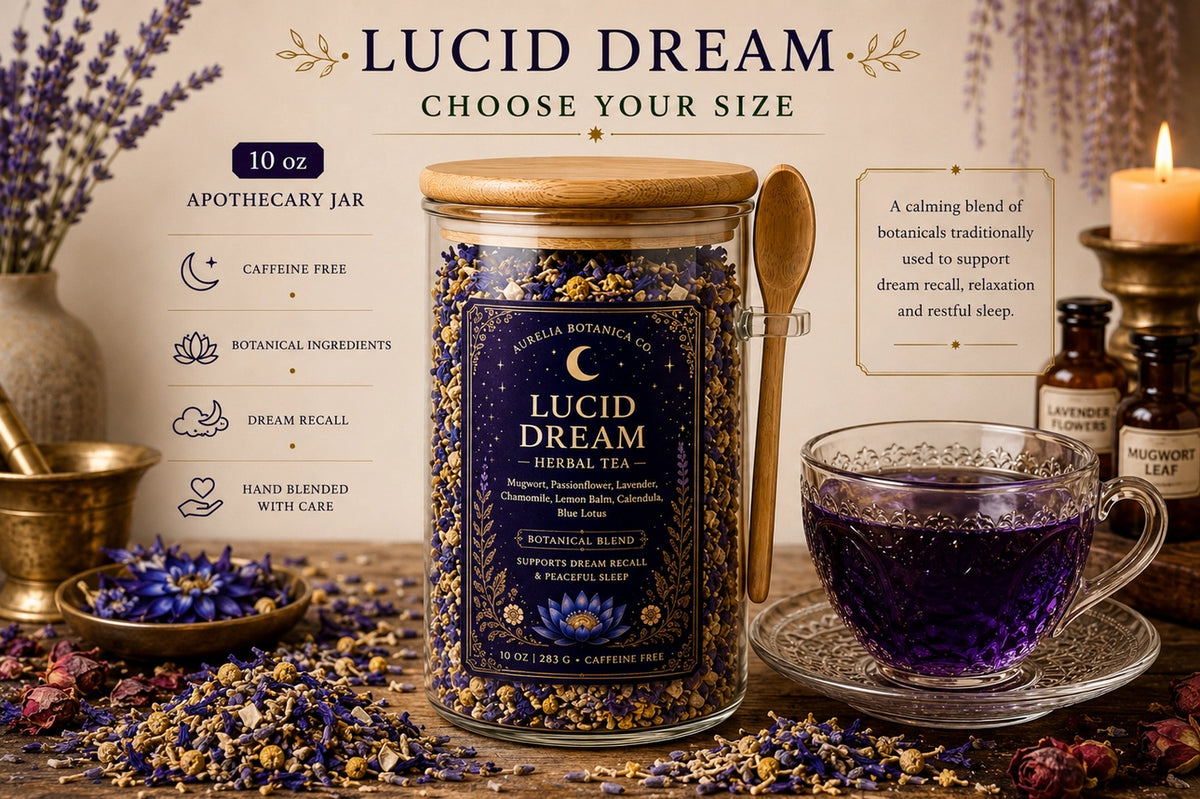 Lucid Dream Herbal Tea | Loose Leaf Ritual Tea | Jar