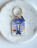 Zodiac Enamel Keychains | Libra