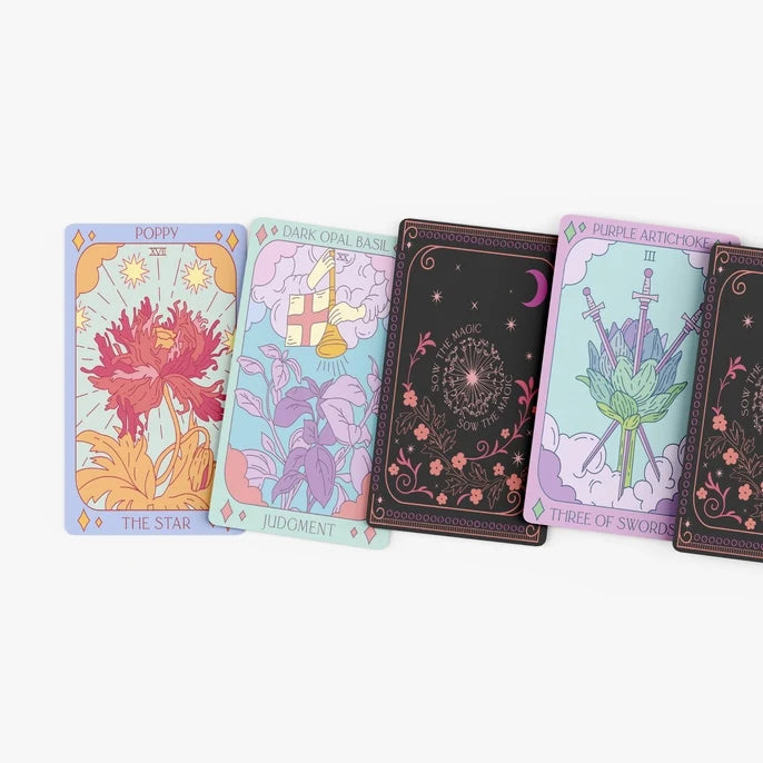 Botanical Tarot Deck + Guidebook By: Sow the Magic