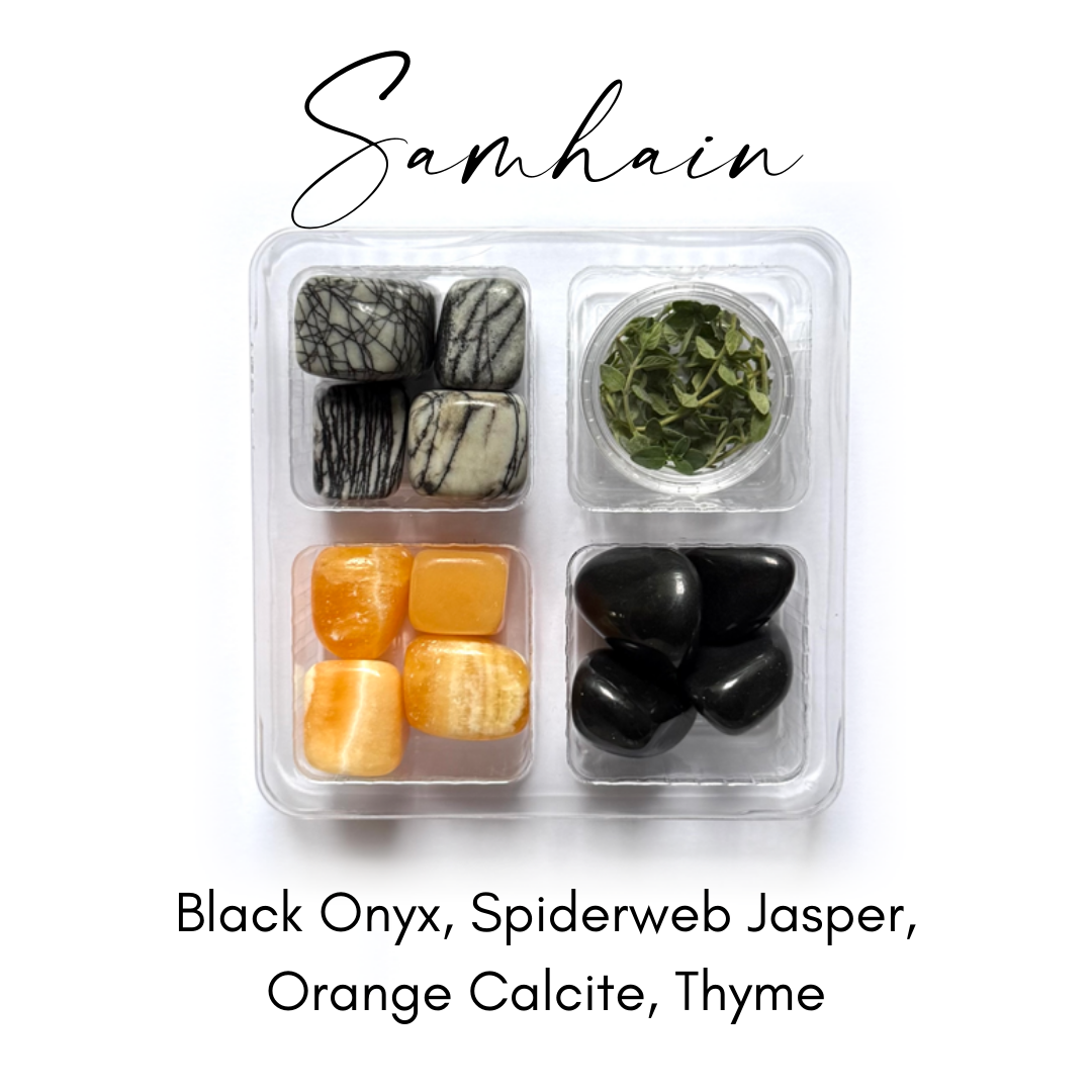 Sabbat Crystal + Herb Collection | Samhain — Release + Transform
