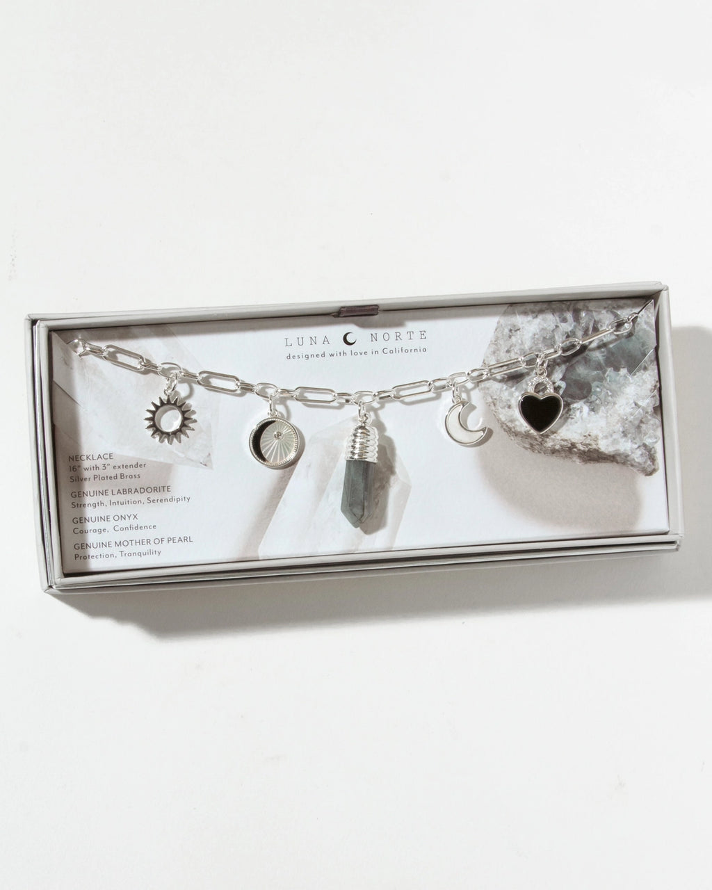 Labradorite Love Charm Necklace