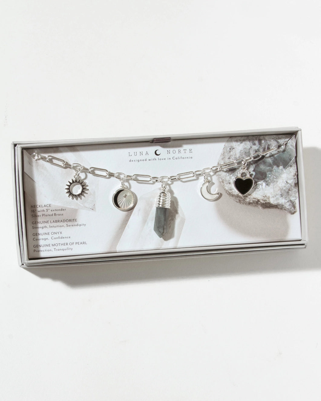 Labradorite Love Charm Necklace