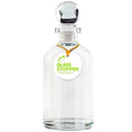 Apothecary Recycled Glass Bottle with Clear Glass Top | 8 oz