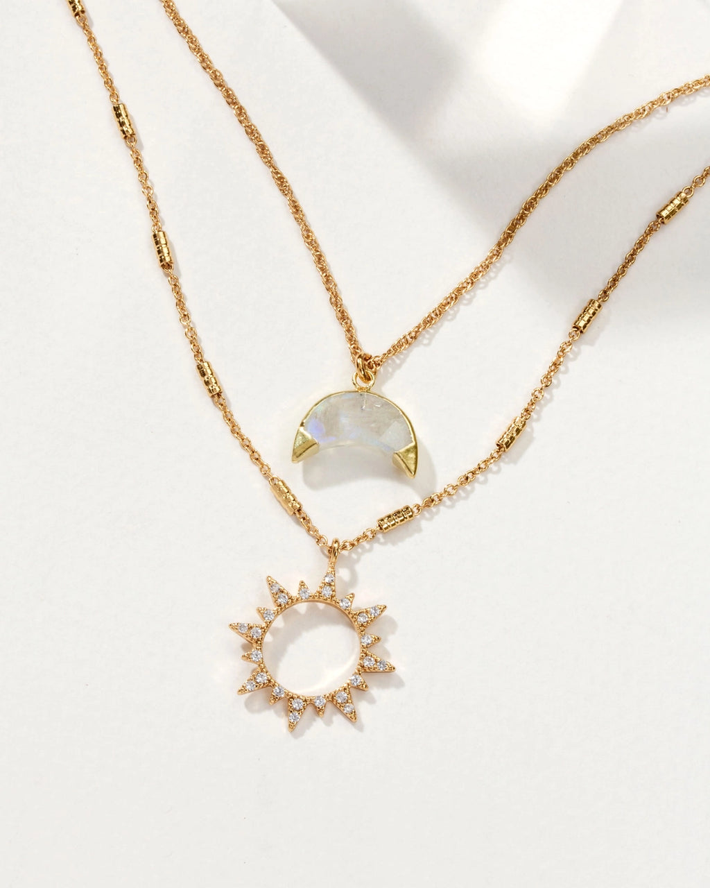 Live By the Sun, Love By the Moon Necklace Set | Moonstone