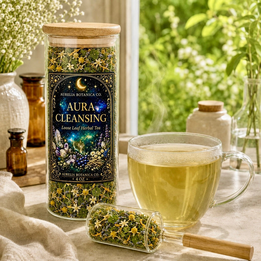 Aura Cleansing Herbal Tea | Loose Leaf Botanical Tea | Jar