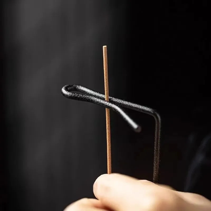 Hanging Incense Burner with Wood Base