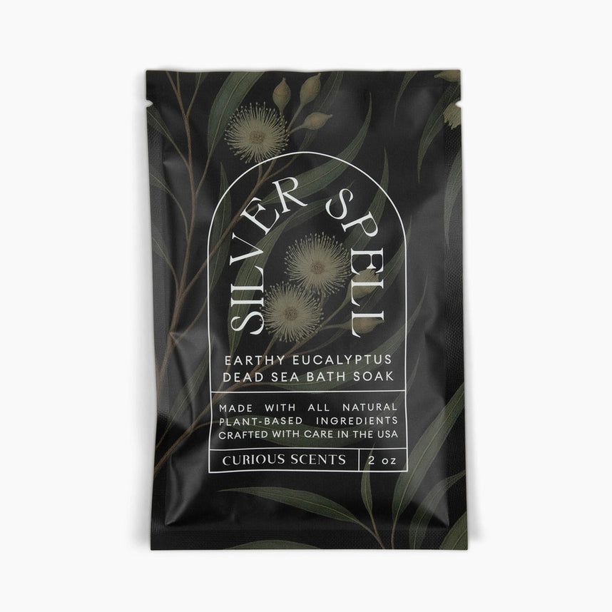 Silver Spell Earthy Eucalyptus Dead Sea Salt Bath Soak Pouch