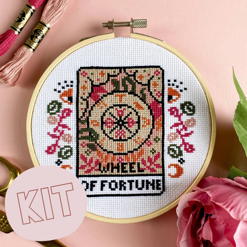 The Wheel of Fortune Tarot | Card Cross Stitch Kit