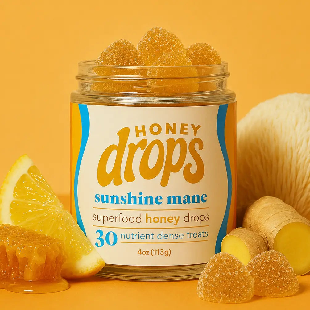 Sunshine Lion's Mane | Energy & Focus Honey Drops