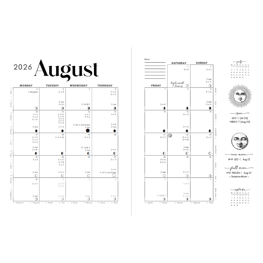 2026-27 Writual Tarot Planner — Academic Year Edition