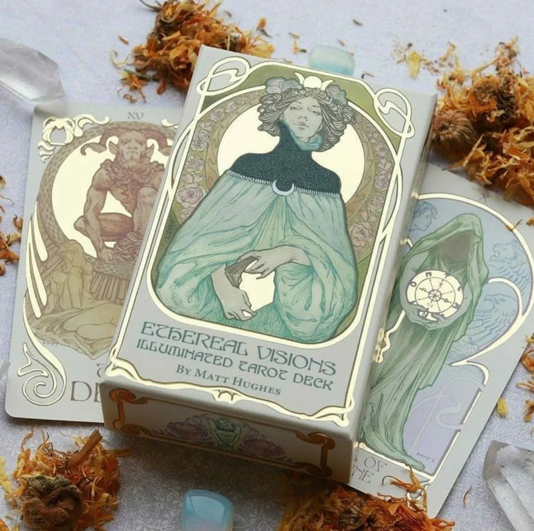 Ethereal Visions: Illuminated Tarot Deck