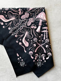 Dusty Pink Midnight Mushroom Bandana