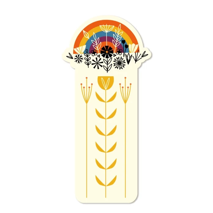 Rainbow Die Cut Bookmark