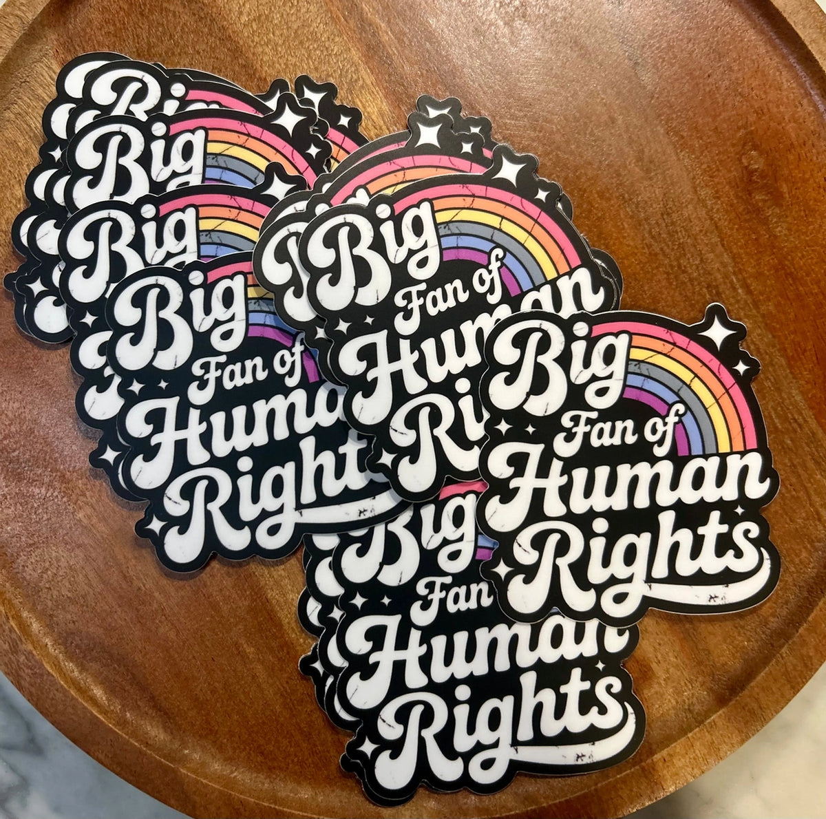 Big Fan of Human Rights | Vinyl Sticker
