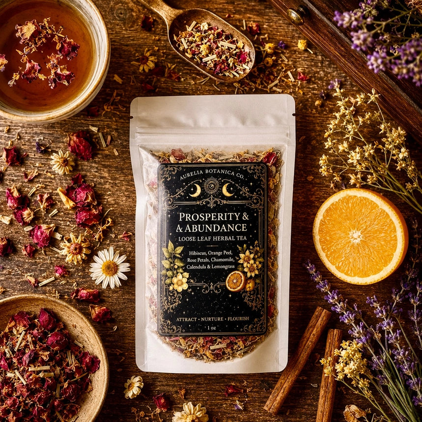 Abundance Ritual Herbal Tea | Loose Leaf Botanical Tea | 1 oz Pouch