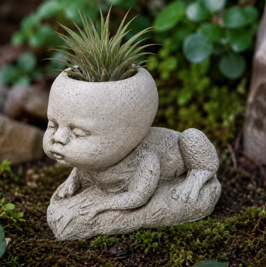 Concrete Hugo Frog Pot