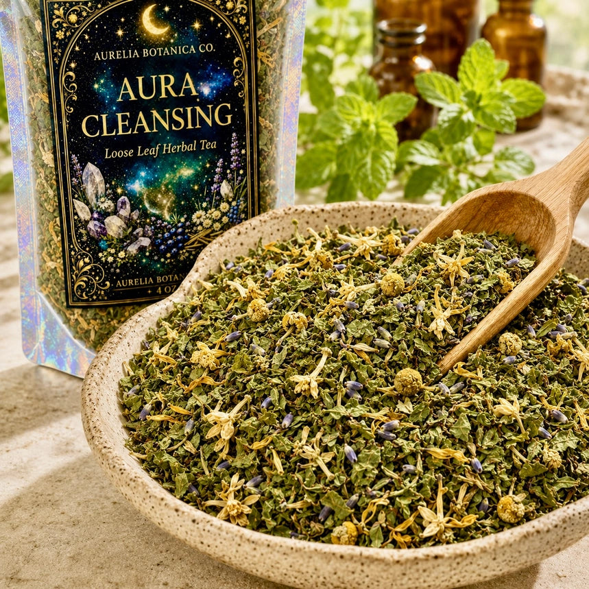 Aura Cleansing Herbal Tea | Loose Leaf Botanical Tea | 1 oz Pouch
