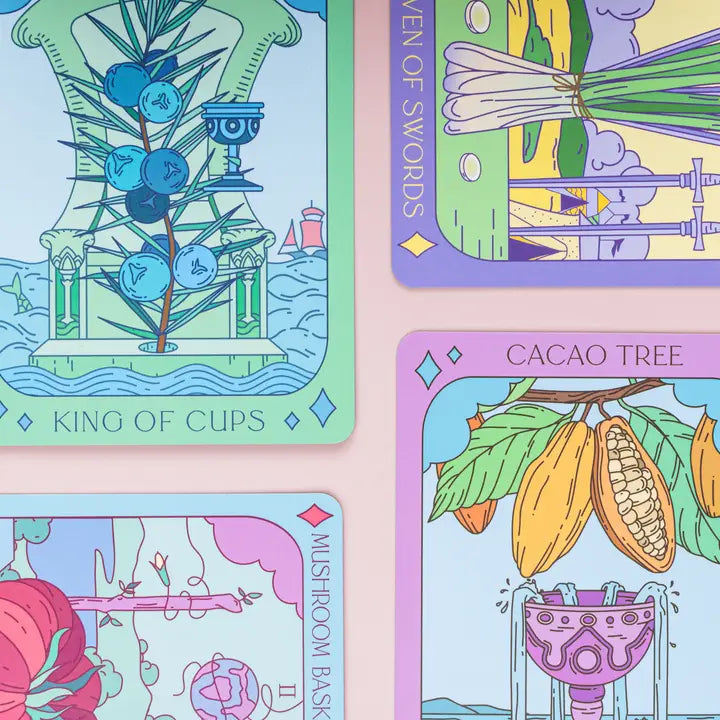 Botanical Tarot Deck + Guidebook By: Sow the Magic