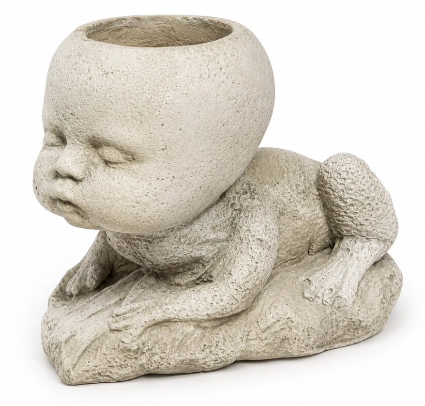 Concrete Hugo Frog Pot
