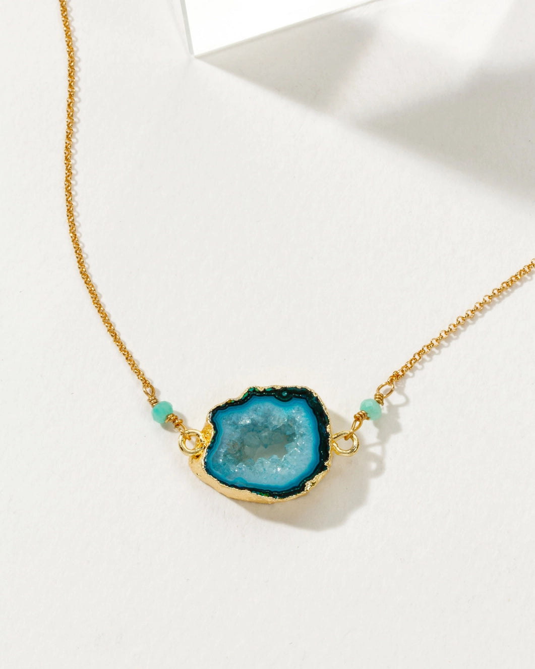 Earthly Geode Necklace | Agate